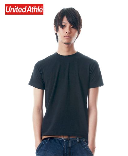 6.2oz プレミアムTシャツ/ 002ブラック Sサイズ メンズモデル 173cm