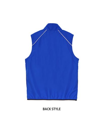 ユナイテッドアスレ(United Athle)リサイクルポリエステル リフレクター スタンド ベスト（一重）/Back Style:084コバルトブルー
