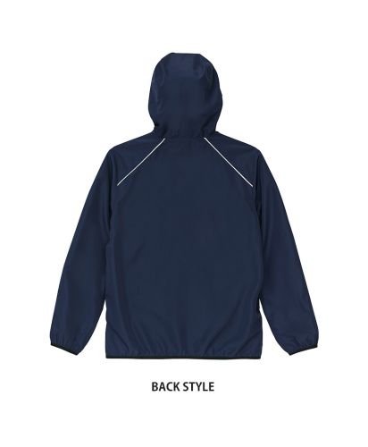 ユナイテッドアスレ(United Athle)リサイクルポリエステル リフレクター フルジップ パーカ（一重）/Back Style:086ネイビー