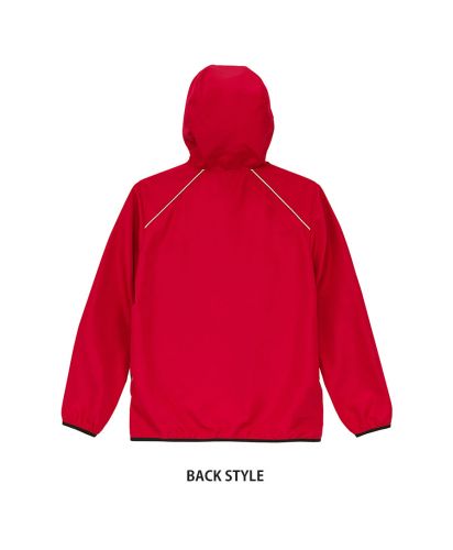 ユナイテッドアスレ(United Athle)リサイクルポリエステル リフレクター フルジップ パーカ（一重）/Back Style:069レッド