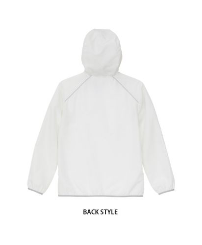 ユナイテッドアスレ(United Athle)リサイクルポリエステル リフレクター フルジップ パーカ（一重）/Back Style:001ホワイト