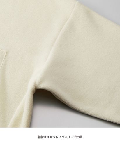 マイクロフリース クルーネック シャツ（一重）/袖付けはセットインスリーブ仕様