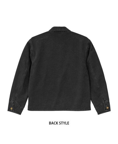 United Athle(ユナイテッドアスレ)ダックキャンバス フェードウォッシュ ワーク ジャケット（一重）/Back style:959フェードブラック