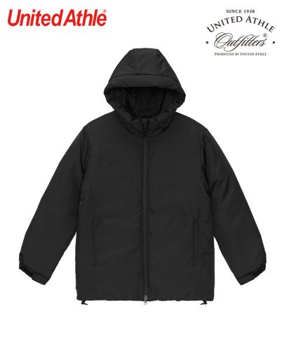 ユナイテッドアスレ(United Athle)インサレーテッド フルジップ パーカ（中綿入）/002 ブラック
