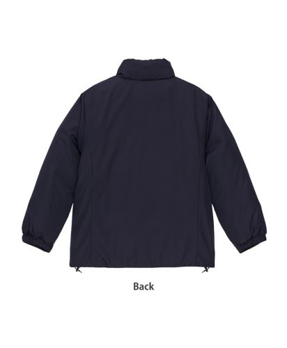 ユナイテッドアスレ(United Athle)インサレーテッド スタンド ジャケット（中綿入）/086 ネイビー｜Back Style