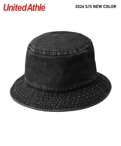 ユナイテッドアスレ(United Athle) コットン ツイル バケット ハット/957ブラックデニム/2026年SS新色