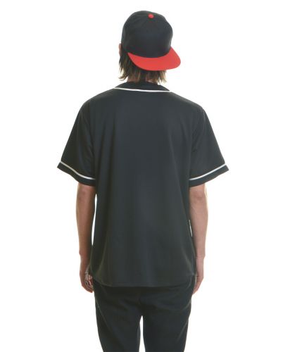 4.4オンスドライベースボールTシャツ2001ブラック×ホワイト Lサイズ メンズモデル 176cm