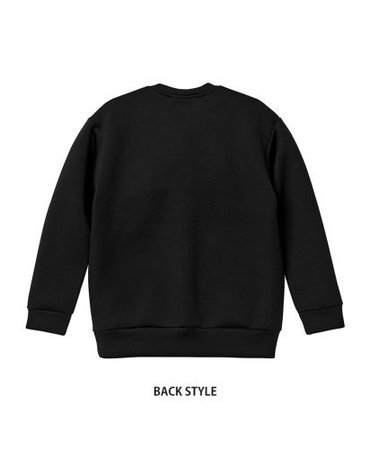ユナイテッドアスレスポーツ(United Athle Sports)9.4オンス T/R ダンボールニット クルーネック シャツ/BACK STYLE|002ブラック