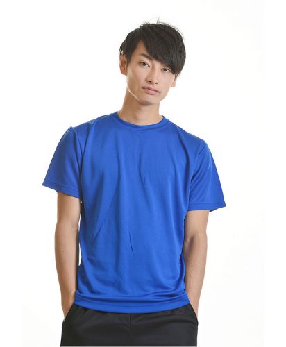 4.7オンス ドライシルキータッチTシャツ（ローブリード）084コバルトブルー Mサイズ メンズモデル 176cm