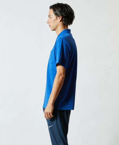 4.1オンス ドライアスレチックポロシャツ（ポケット付）/084コバルトブルー  Lサイズ メンズモデル 182cm