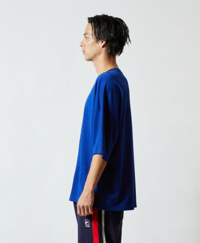 4.1オンス ドライアスレチック ルーズフィット Tシャツ(UNA-5981-01)095 マリンブルー Lサイズ メンズモデル182cm
