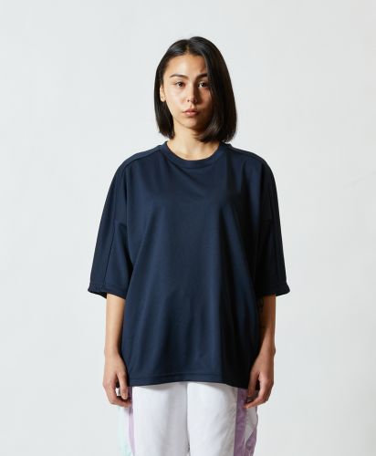 4.1オンス ドライアスレチック ルーズフィット Tシャツ(UNA-5981-01)086 ネイビー Sサイズ レディースモデル160cm