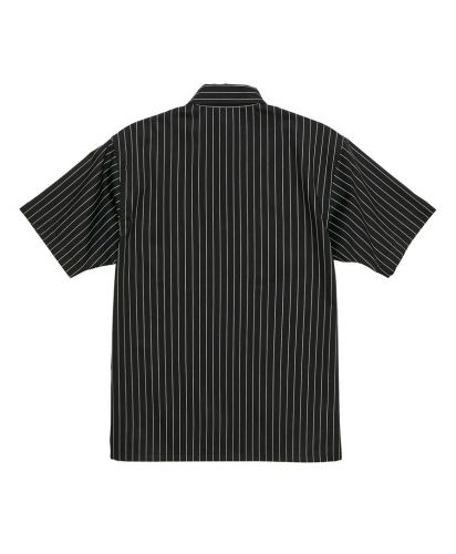 T/C ストライプ ワーク シャツ 2001 ブラック/ホワイト 背面
