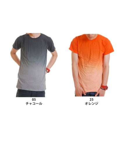 DIP DYED メンズ グラデーションWASH Tシャツ/展開カラー