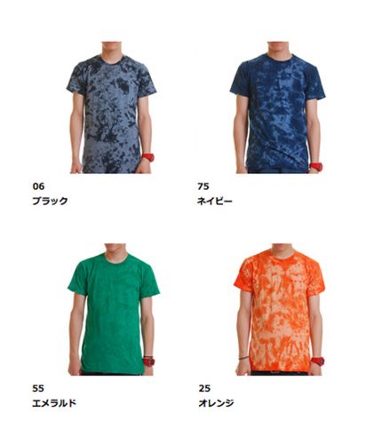 CRYSTAL WASH タイダイ WASH Tシャツ/展開カラー