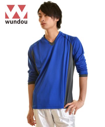 ベーシック ロングスリーブ サッカーシャツ/05ロイヤルブルー  Mサイズ メンズ 176cm