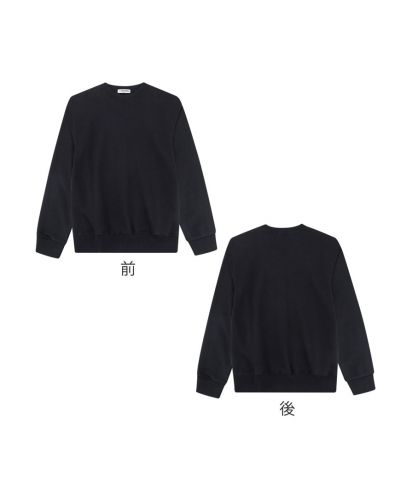 wundou(ウンドウ)スーパーヘビーコットントレーナー/FRONT&BACK