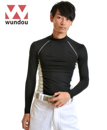 Wundou ウンドウ ハイネックインナー半袖シャツ激安通販卸販売