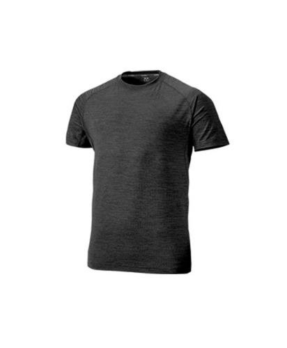 フィットネスTシャツ/ 7745 チャコールグレーミックスブラック