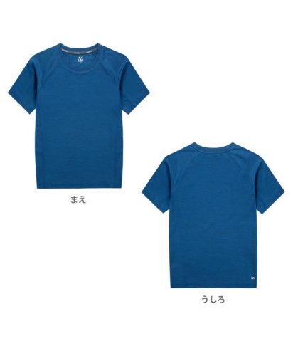 フィットネスTシャツ/ 7708 スウェディッシュブルーミックスブラック