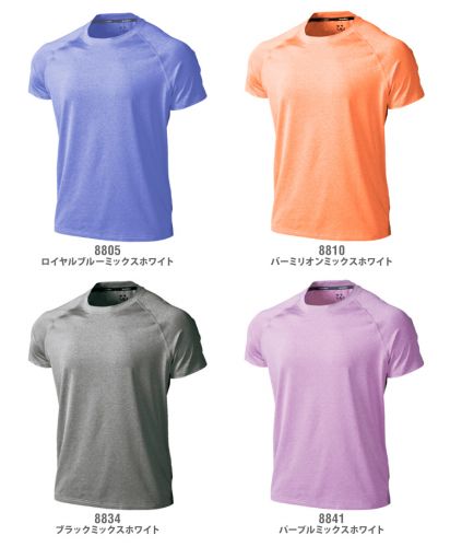 フィットネスストレッチTシャツ/展開カラー