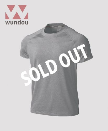 フィットネスストレッチTシャツ/ 8834 ブラックミックスホワイト/SOLDOUT