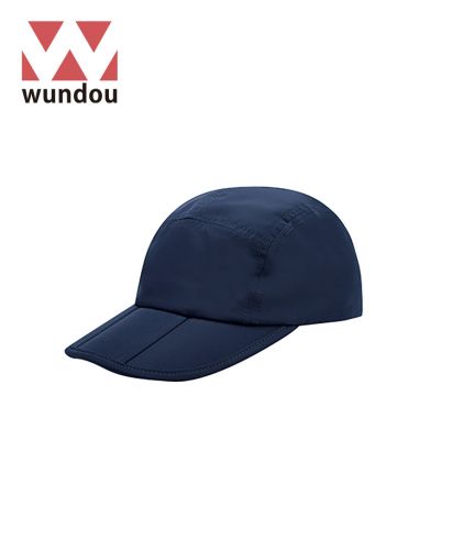 ウンドウ(wundou)折りたたみランニングキャップ/01 ネイビー