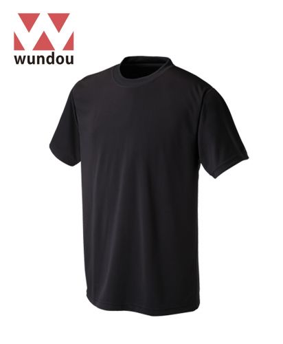 wundou(ウンドウ)プリンタブルドライTシャツ/34 ブラック