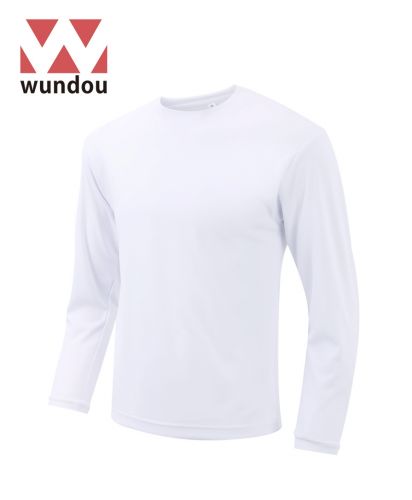 wundou(ウンドウ)プリンタブルドライ長袖Tシャツ/00ホワイト